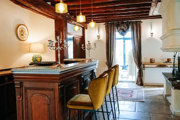 Bar salon prestigieux Villa Clairemaison