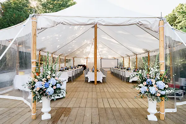 Mariage prestige dans les jardins Villa Clairemaison domaine
