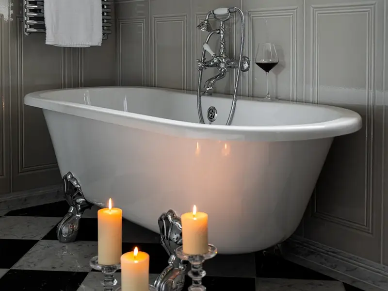 Salle de bain marbre