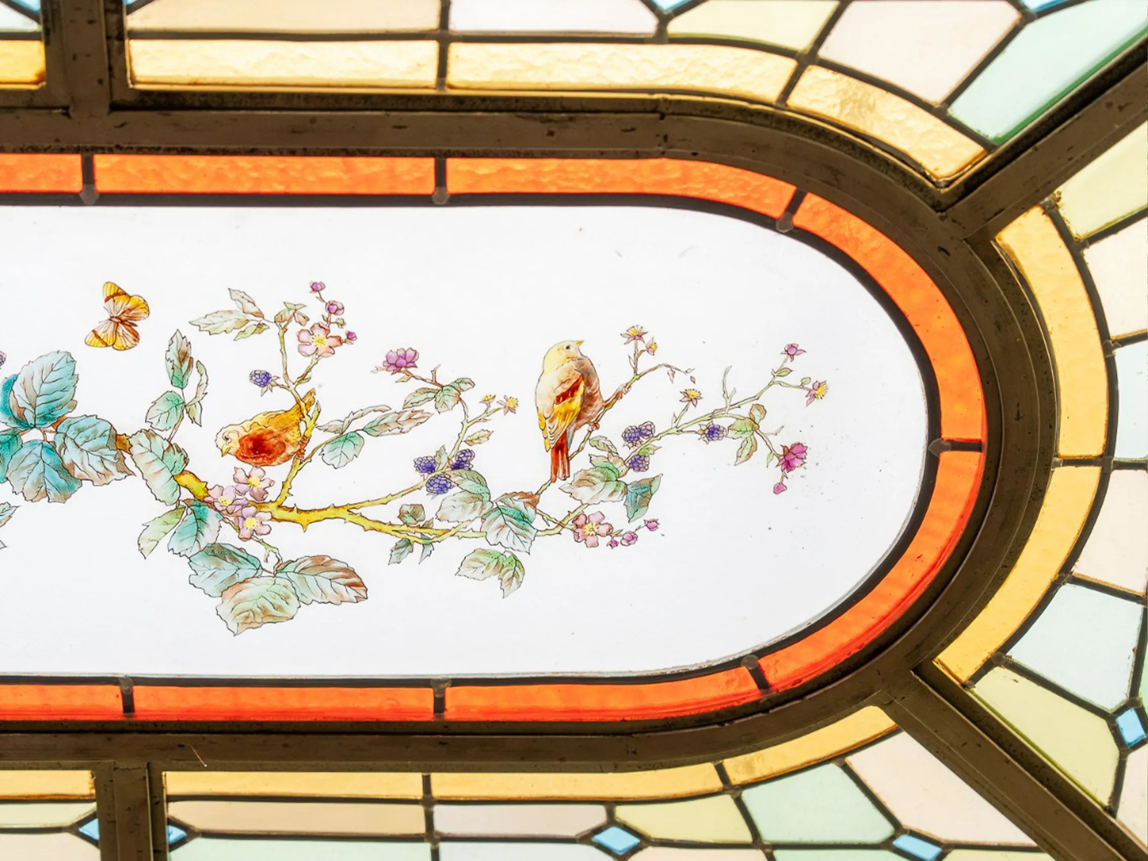 Vitrail au plafond Villa Clairemaison
