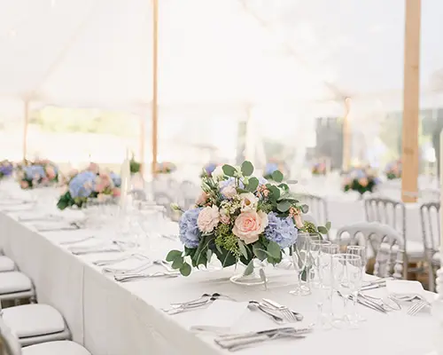 Réception de mariage sous le dôme vitré, Villa Clairemaison