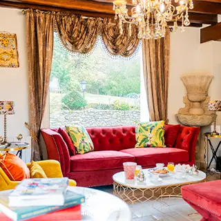 Cheminée restaurée avec marbre