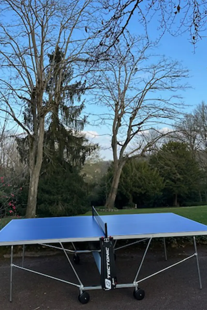 Table de ping-pong pour détente sportive lors des séminaires Villa Clairemaison
